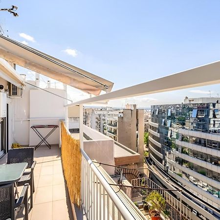 Elegant, Modern & Spacious Apartment In Thessaloniki With Balcony Eksteriør bilde